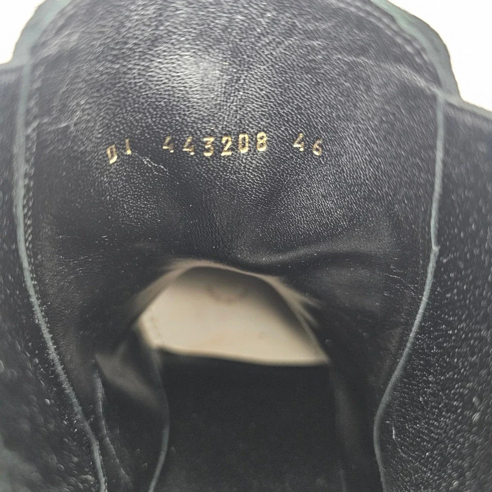 Saint Laurent Paris YSL Wyatt 30 Chelsea Boots Black Suede Italian Sz 13, 46‎